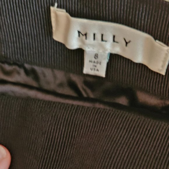 Milly plaid lack & white mini skirt, size 8, perfect for modern office look - Picture 3 of 3